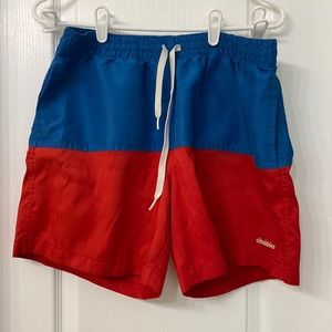 Chubbies Swimsuit mens Large hidden pattern reveals when wet. Mesh lining.